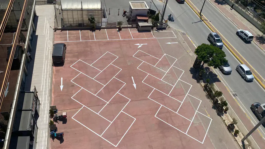 Açık Otopark Park Alanı Bölümlendirme
