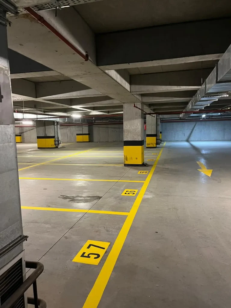 Kapalı Otopark Araç Park Alanı Çizimi