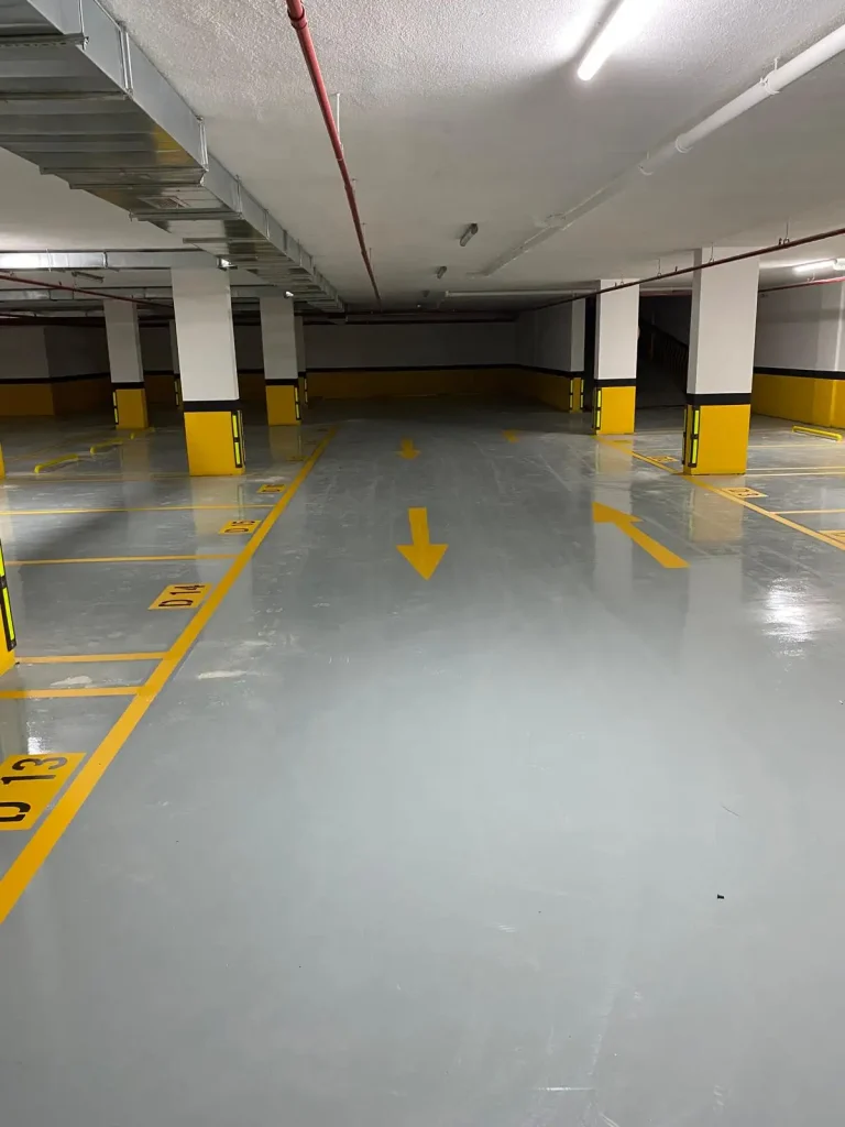 Kapalı Otopark Araç Park Alanı Çizimi