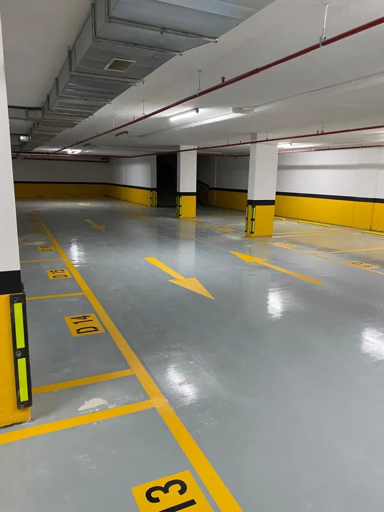Kapalı Otopark Araç Park Alanı Çizimi