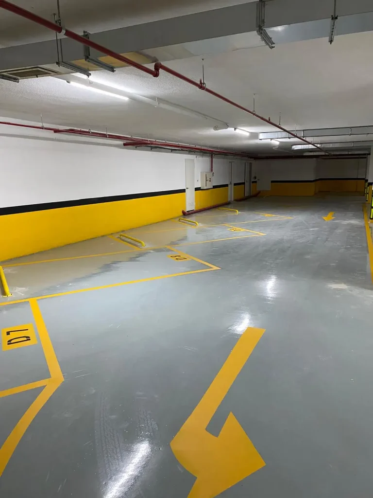 Kapalı Otopark Araç Park Alanı Çizimi