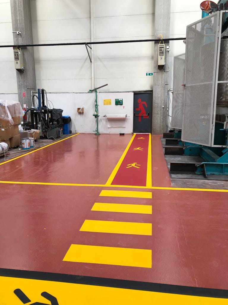 Acil Çıkış Yolu İşaretleme Çizgileri