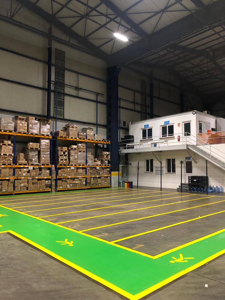 Fabrika Zemin İş Güvenliği Çizgileri