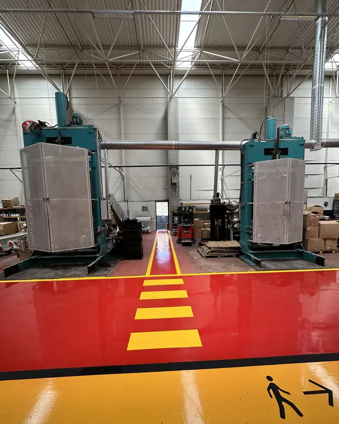 Fabrika Zemin İş Güvenliği Çizgileri