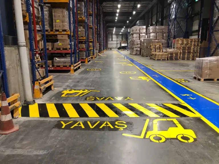 Makine Güvenlik Alanı Çizgileri