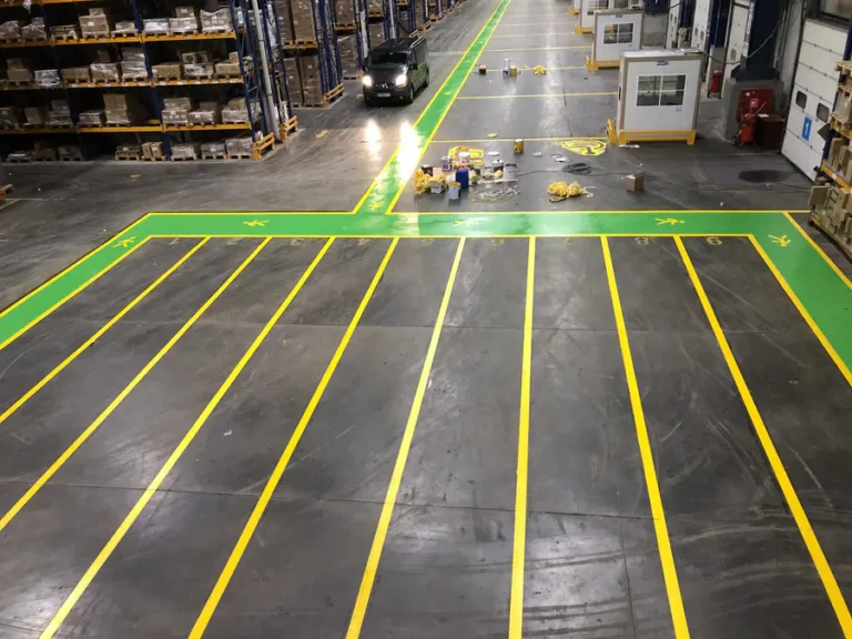 Fabrikalarda Epoksi Yol Çizgisi ve İSG Zemin İşaretleme