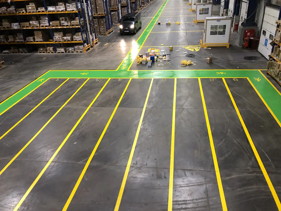 Fabrikalarda Epoksi Yol Çizgisi ve İSG Zemin İşaretleme