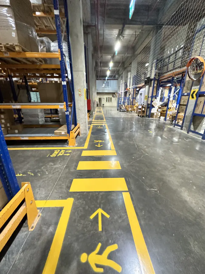 Güvenlik Koridoru Çizgileri