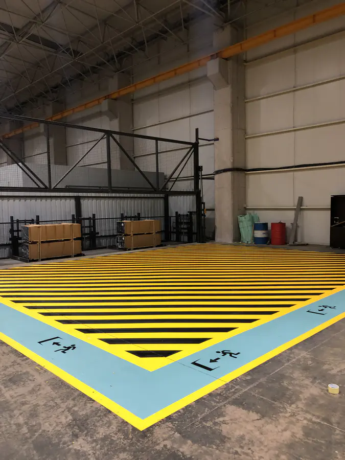 Fabrika Zemin İş Güvenliği Çizgileri