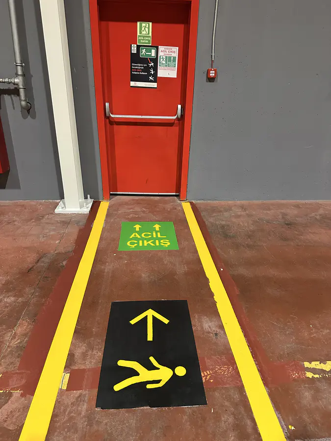 Tehlike Alanı İşaretleme Çizgileri