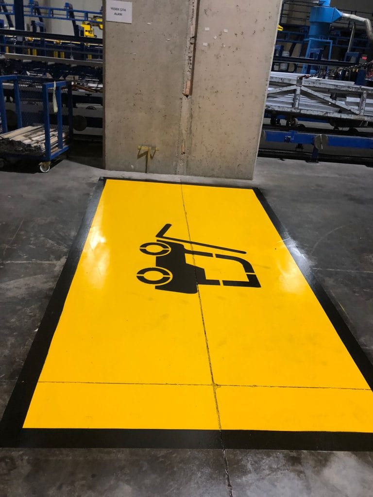 Forklift Park Alanı Çizgileri