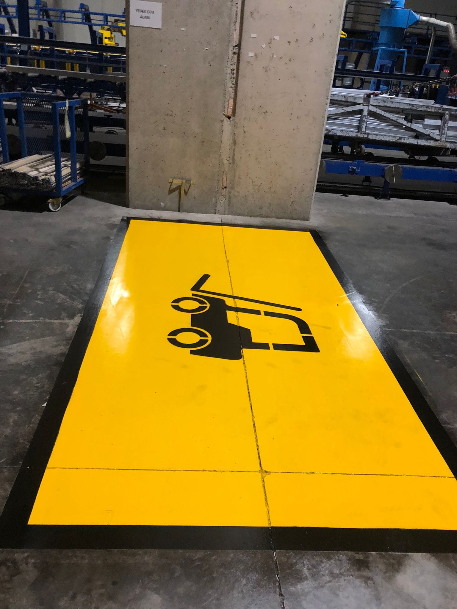 Forklift Park Alanı Çizgileri