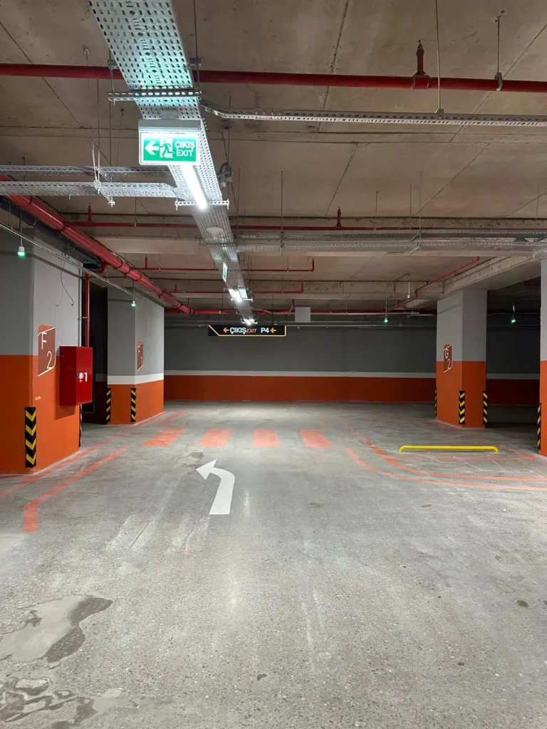 Otopark Araç Dönüş Alanı Çizgileri