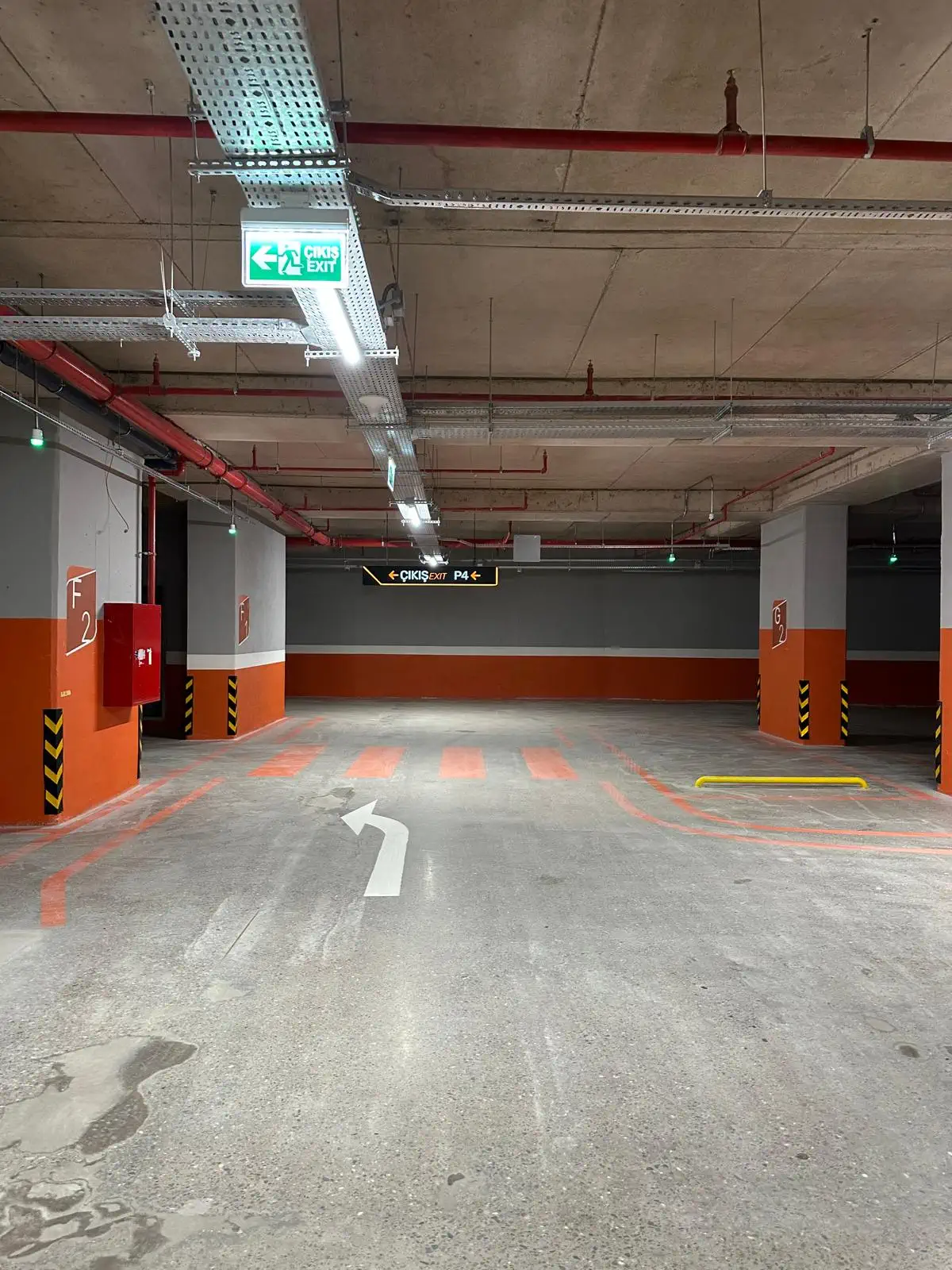 Otopark Araç Dönüş Alanı Çizgileri