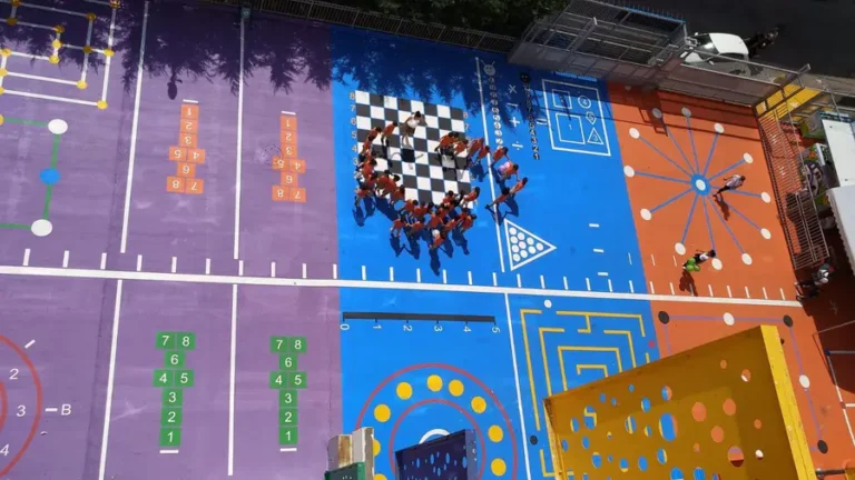 Okul Bahçesi Zemin Oyun Alanı Çizgileri