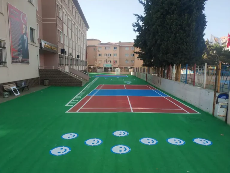 Okul Bahçesi Zemin Oyun Alanı Çizgileri