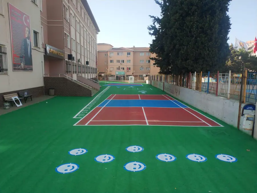Okul Bahçesi Zemin Oyun Alanı Çizgileri
