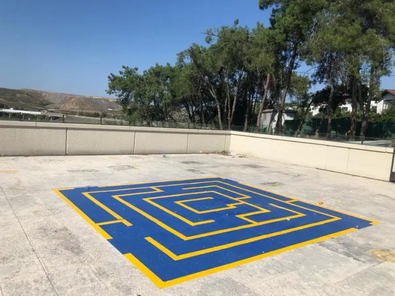 Okul Bahçesi Zemin Oyun Alanı Çizgileri