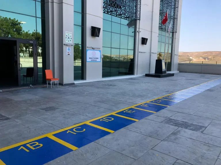 Okul Bahçesi Zemin Oyun Alanı Çizgileri