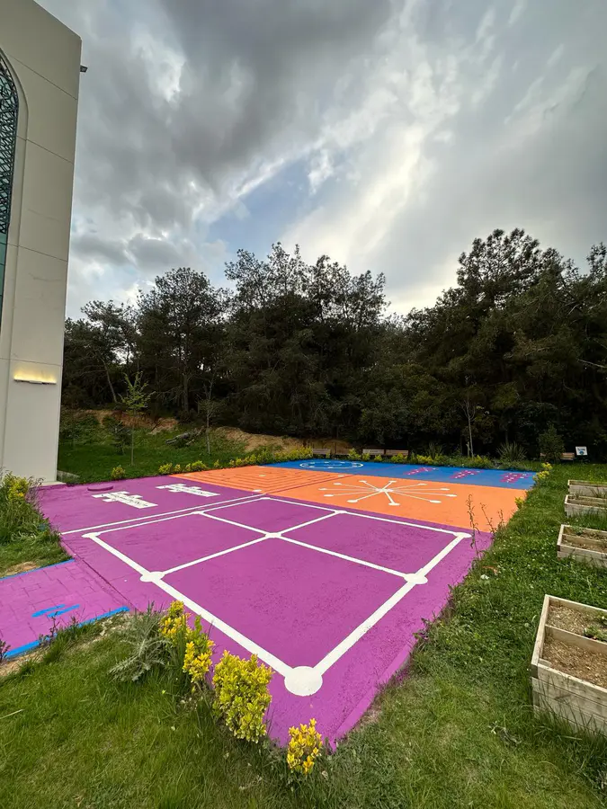 Okul Bahçesi Zemin Oyun Alanı Çizgileri