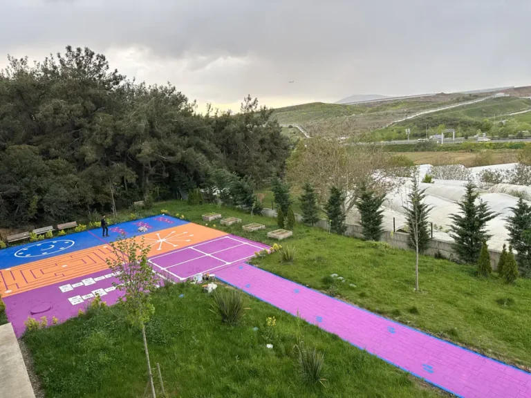 Okul Bahçesi Zemin Oyun Alanı Çizgileri