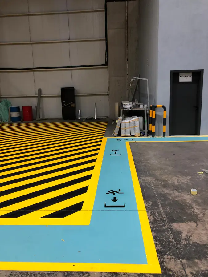 Tehlike Alanı İşaretleme Çizgileri