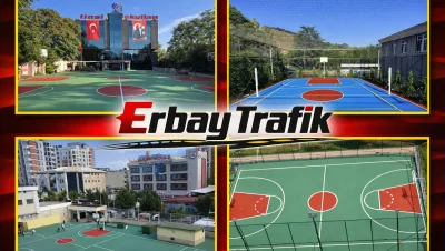 kapak-Basketbol, Tenis ve Voleybol Sahası Çizgi Boyama