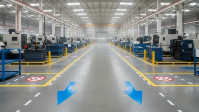 kapak-Endüstriyel Fabrika Zemin İşaretleme