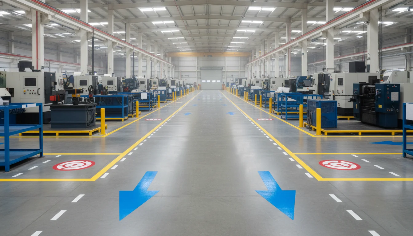 Endüstriyel Fabrika Zemin İşaretleme endustriyel fabrika zemin isaretleme 1773438330332