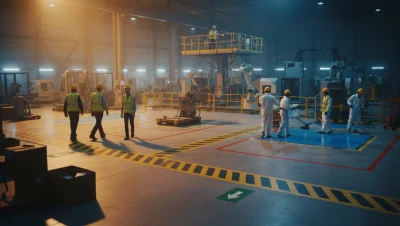 kapak-Endüstriyel Tesisler İçin İSG Zemin İşaretleme Hizmeti