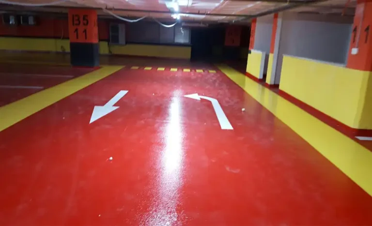 Kapalı Otopark Zemin Çizgi Uygulamaları