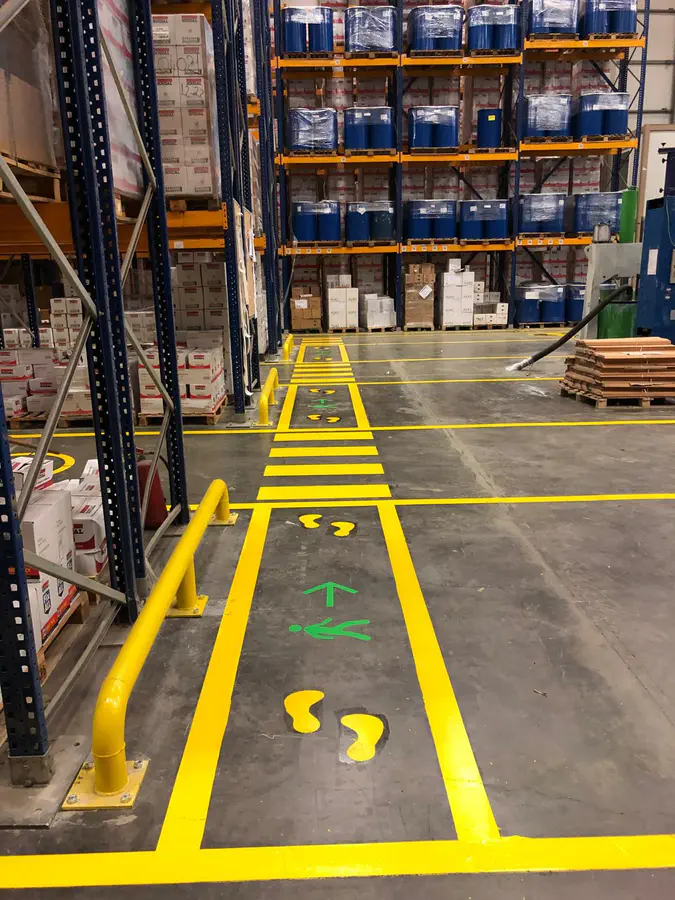 Epoksi Esaslı Fabrika Yol Çizgisi Uygulamaları