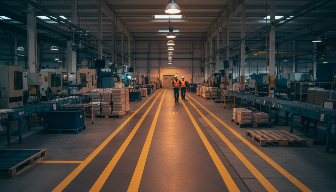 Fabrika Güvenlik Yaya Yolu Çizgi Uygulamaları 2 Fabrika Güvenlik Yaya Yolu Çizgi Uygulamaları