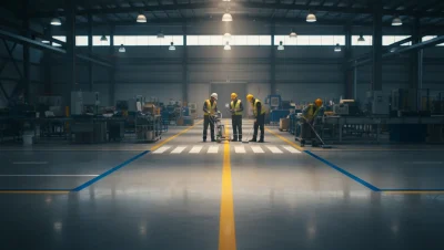 kapak-Fabrika İç Mekan Yol Çizgi Uygulamaları