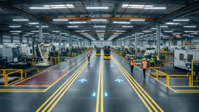 kapak-Fabrika İçi Trafik ve Güvenlik Çizgileri