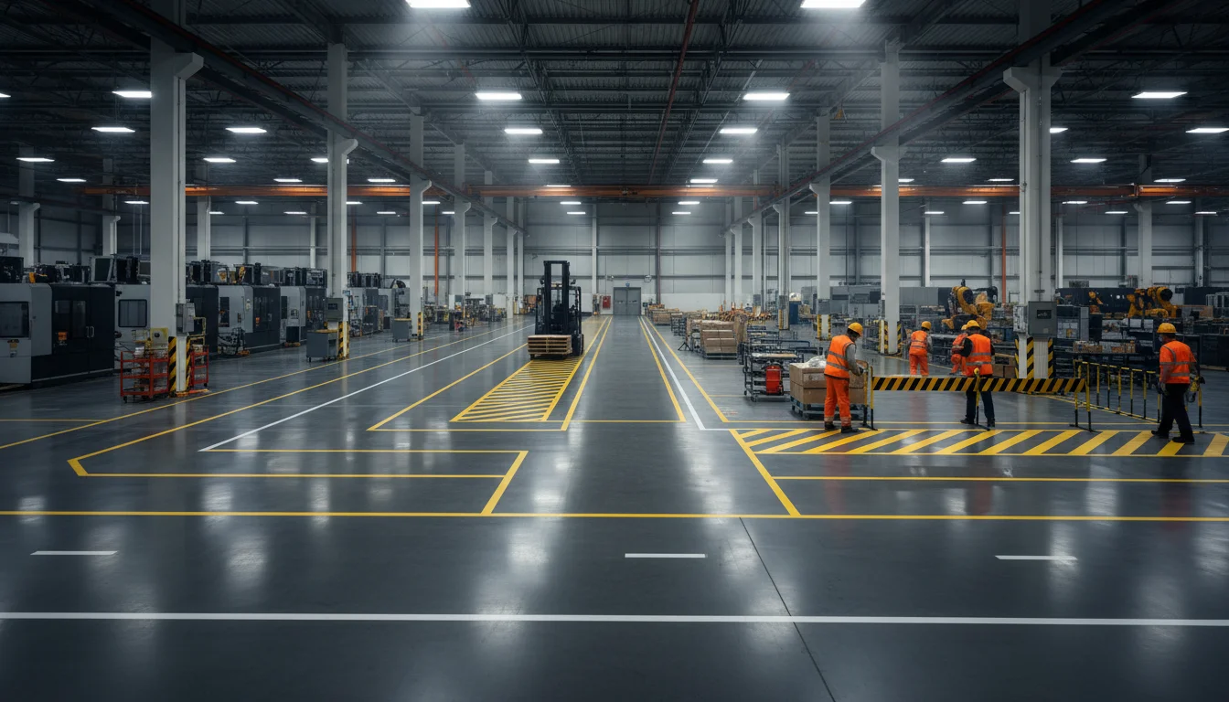 Fabrika İçi Yol Çizgi Uygulamaları