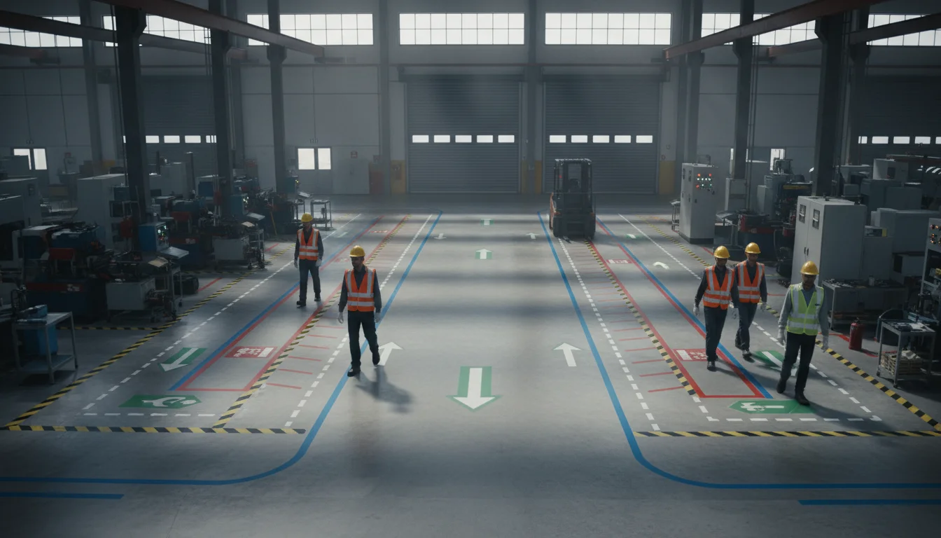 Fabrika İSG Standartlarına Uygun Zemin İşaretleme fabrika isg standartlarina uygun zemin isaretleme 1773440096142 ft8wvuq