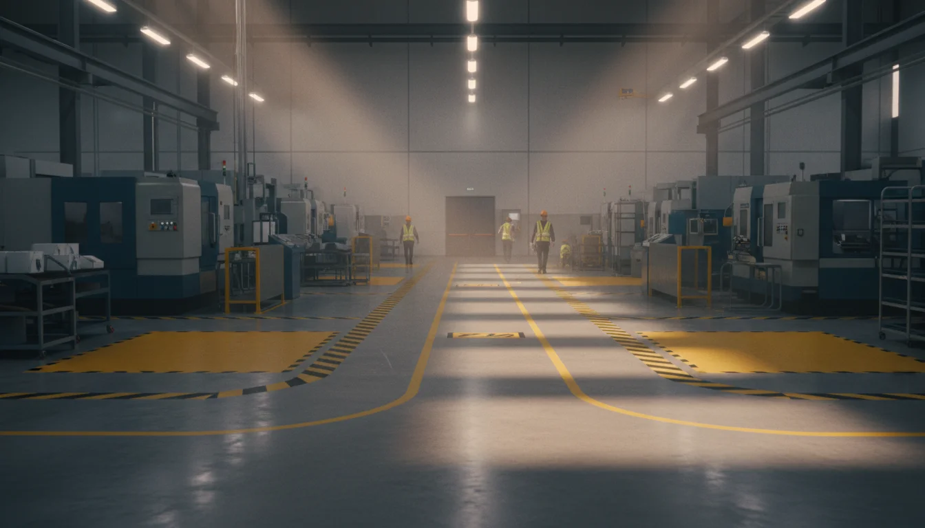 Fabrika İSG Uyumlu Güvenlik Yolu ve Alan Çizgileri fabrika isg uyumlu guvenlik yolu ve alan cizgileri 1773440202918