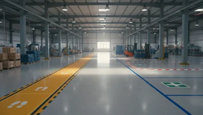 kapak-İSG Yönetmeliğine Uygun Fabrika Zemin İşaretleme