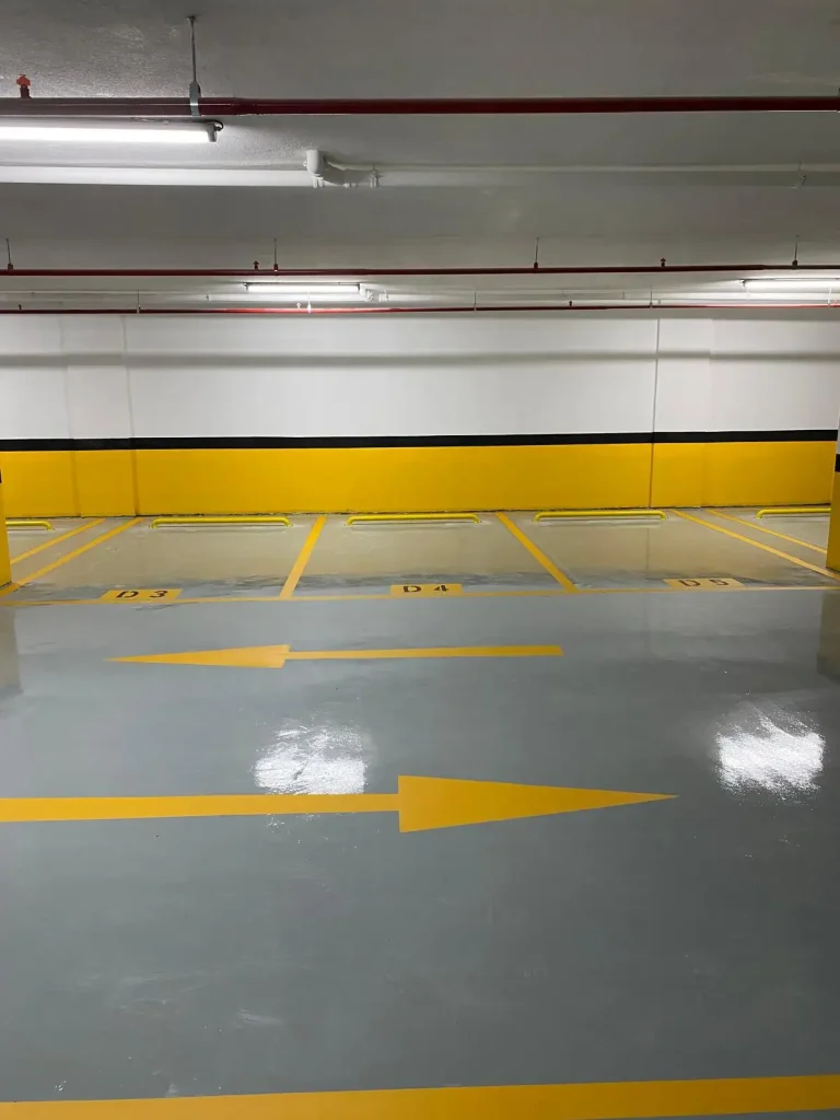 Kapalı Otopark Araç Park Alanı Çizimi
