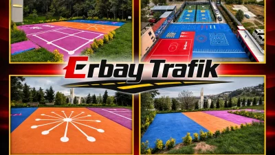 kapak-Okul Bahçesi Spor ve Oyun Alanı Zemin Boyama