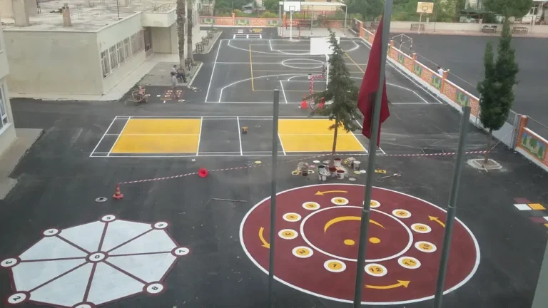 Oyun Alanları ve Parkur Çizgileri Boyama