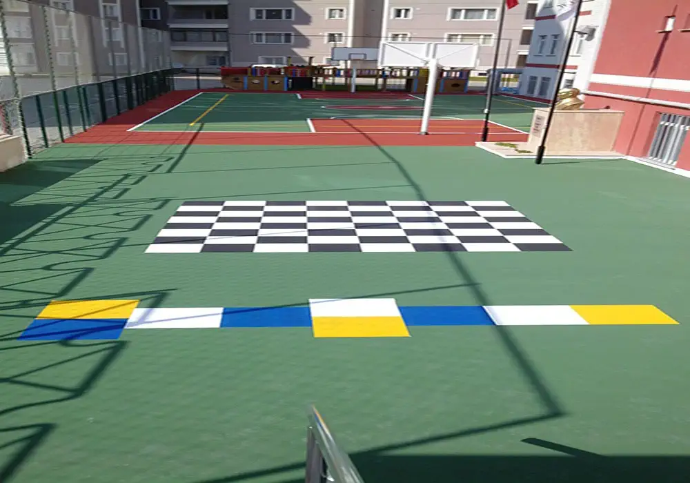 Oyun Alanları ve Parkur Çizgileri Boyama