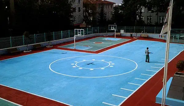 Basketbol Sahası Çizgileri (Okul)