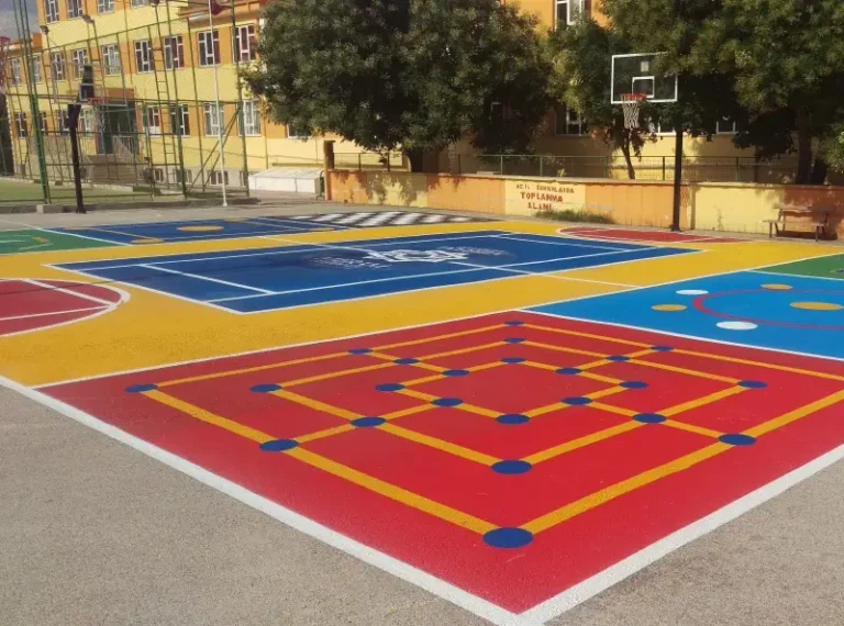 Oyun Alanları ve Parkur Çizgileri Boyama