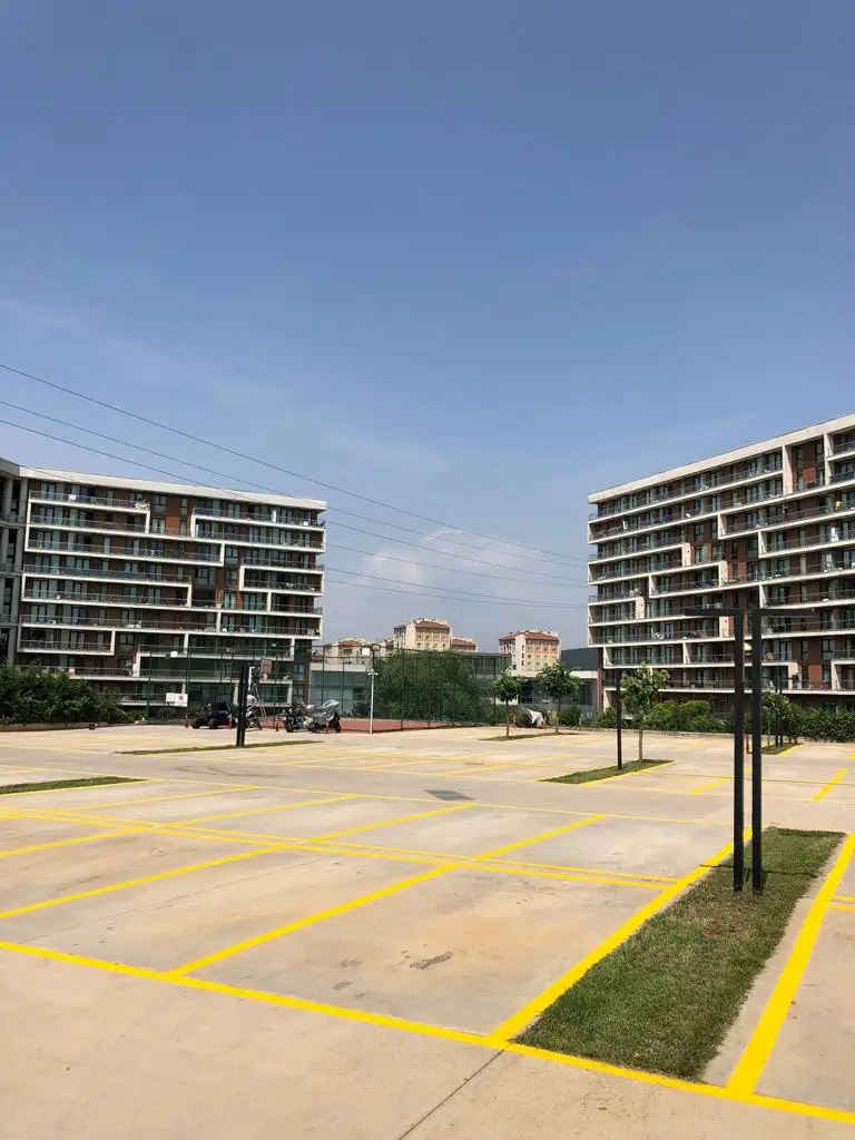 Açık Otopark Araç Park Çizgileri