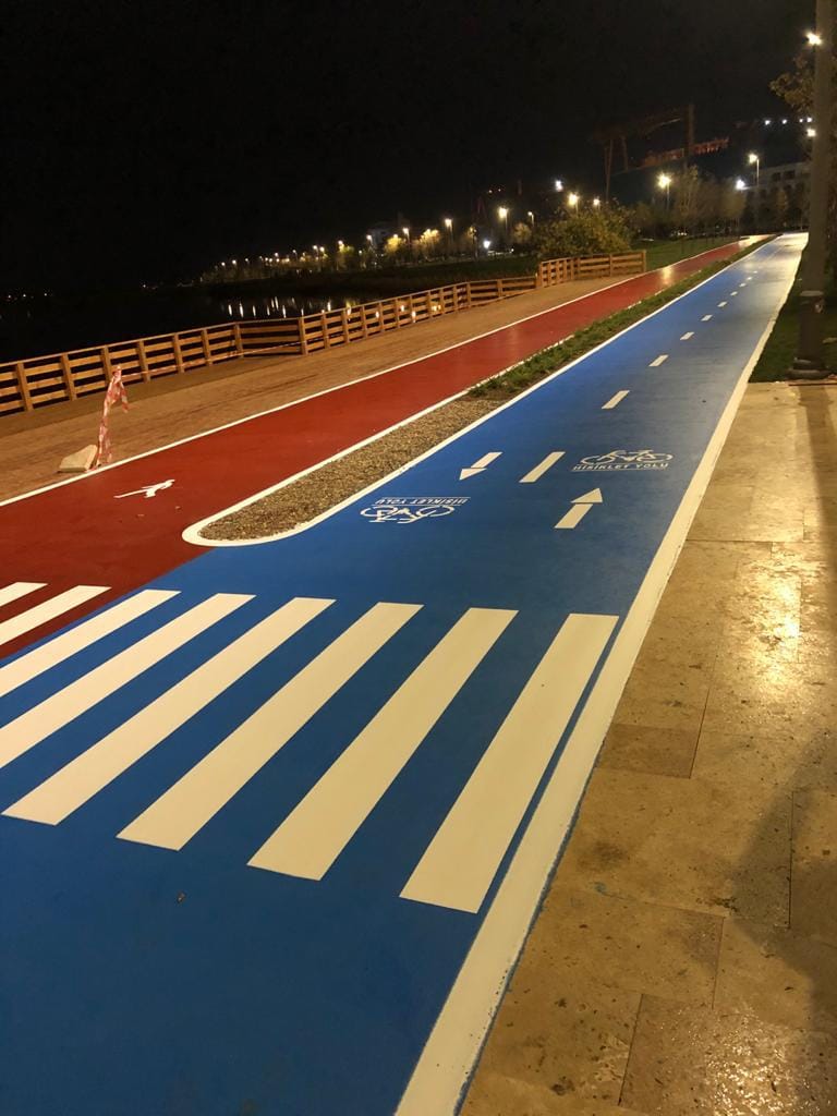 Bisiklet Yolu Çizgi Uygulamaları