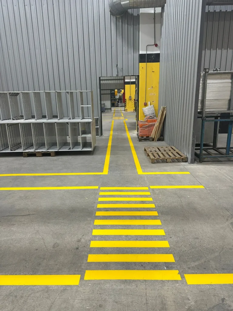 Epoksi Esaslı Fabrika Yol Çizgisi Uygulamaları