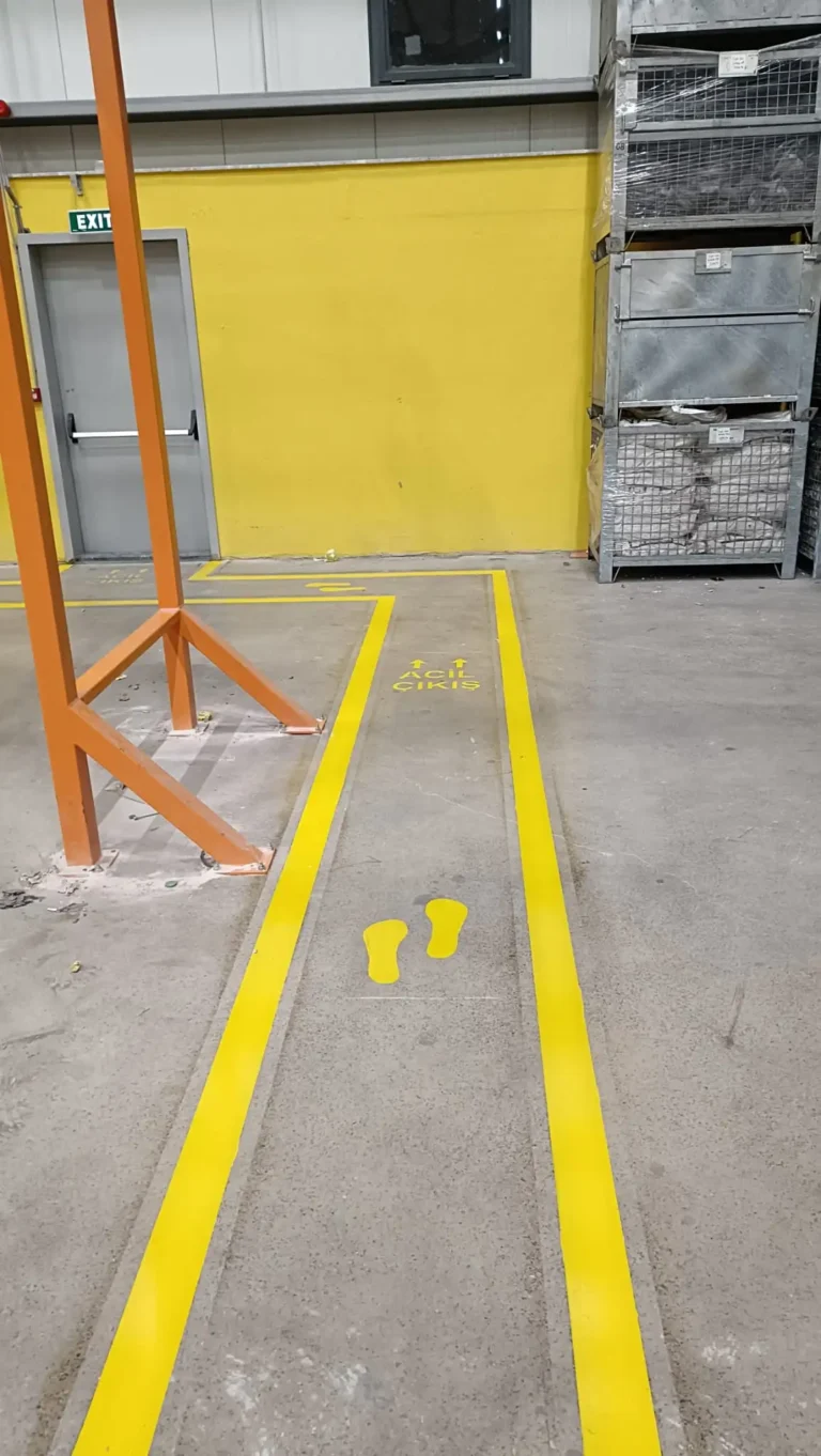 Epoksi Esaslı Fabrika Yol Çizgisi Uygulamaları