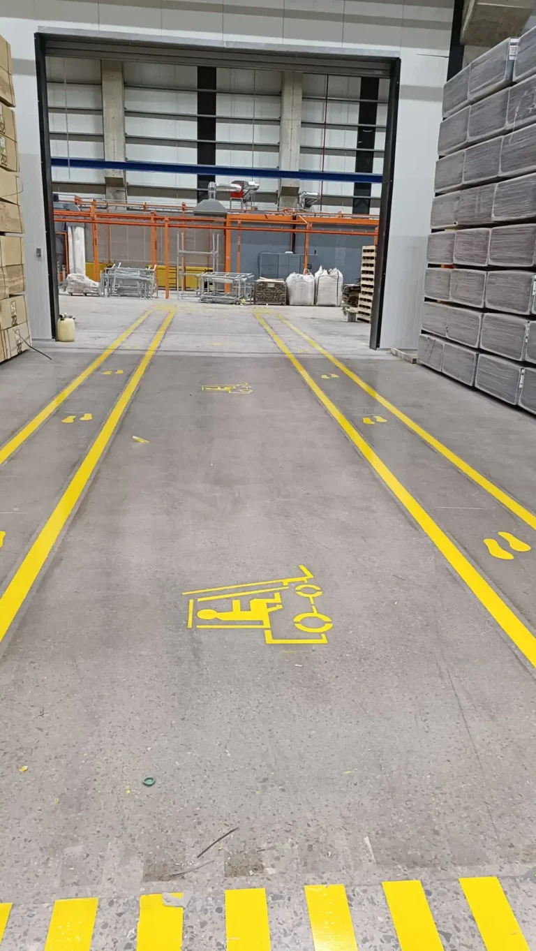 Epoksi Esaslı Fabrika Yol Çizgisi Uygulamaları